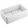 image:imageMoen FC301810 ApronFront Fireclay Single Bowl Undermount Kitchen Sink 30 White