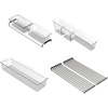 image:imageMoen GA778 Luxe Chef Workstation System Accessory Bundle Includes Strainer Utensil Bin Prep Bins and StainlessSteel Drying Racks