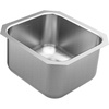 image:imageMoen GS18442 1800 Series 165inch Undermount Single Bowl Stainless Steel Kitchen or Bar Sink 18 Gauge Satin Stainless
