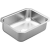 image:imageMoen GS20192 2000 Series 235inch 20 Gauge Undermount Single Bowl Stainless Steel Kitchen or Bar Sink