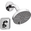image:imageMoen Genta LX Pressure Balancing EcoPerformance Modern Shower Trim with Showerhead and Lever Handle PosiTemp Valve Required Matte Black T2472EPBLChrome