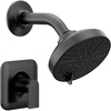 image:imageMoen Genta LX Pressure Balancing EcoPerformance Modern Shower Trim with Showerhead and Lever Handle PosiTemp Valve Required Matte Black T2472EPBLMatte Black