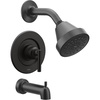 image:imageMoen Gibson Pressure Balancing EcoPerformance Showerhead Shower Handle and Tub Spout PosiTemp Valve Required Matte Black T2903EPBLMatte Black