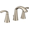 image:imageMoen Glyde Brushed Nickel TwoHandle 8Inch Widespread High Arc Modern Bathroom Sink Faucet Valve Required T6173BNBrushed Nickel