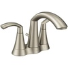 image:imageMoen Glyde Chrome TwoHandle High Arc Centerset Bathroom Faucet 6172Brushed Nickel