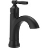image:imageMoen Halle Spot Resist Brushed Nickel OneHandle Single Hole Bathroom Sink Faucet with Optional Deckplate 84970SRNMatte Black