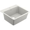 image:imageMoen Host White Granite 25Inch Wide x 95Inch Deep Dual Mount Single Bowl Kitchen or Bar Sink GGW3019BWhite