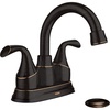 image:imageMoen Idora Mediterranean Bronze TwoHandle Centerset Bathroom Sink Faucet with Drain Assembly 84115BRB
