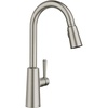 image:imageMoen Riley Pulldown Kitchen Faucet with Power Clean 7402SRS  Pulldown sprayer Power Clean spray Reflex docking system Spot resist stainless Singlehandle controlSpot Resist Stainless
