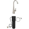 image:imageMoen Sip Spot Resist Stainless Beverage Faucet with High Arc Rotating Spout Plus Advanced Carbon Water Filtration System for Cleaner Drinking Water S5520SRS  F9800