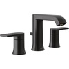 image:imageMoen T6708BL Genta LX TwoHandle Widespread Modern Bathroom Faucet Valve Required Matte Black