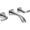 image:imageMoen T6906BG Voss TwoHandle Wall Mount Bathroom Faucet Trim Kit Valve Required Brushed GoldChrome