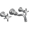 image:imageMoen TS42112ORB Weymouth Cross Handle Wall Mount Bathroom Faucet Trim Valve Required Oil Rubbed BronzePolished Chrome