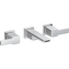 image:imageMoen TS6731BN 90 Degree TwoHandle Wall Mount Bathroom Faucet Trim Valve Required Brushed NickelChrome