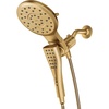 image:imageMoen Verso Brushed Gold EightFunction Eco Performance 7 Wide Spray Shower Head and Detachable Handshower Combo with 72 Hose 220C3EPBGBrushed Gold