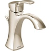 image:imageMoen Voss Chrome OneHandle Single Hole Bathroom Sink Faucet with Optional Deckplate 6903Polished Nickel
