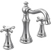 image:imageMoen Weymouth Brushed Gold TwoHandle Widespread Cross Handle Bathroom Faucet Trim Kit Valve Required TS42114BGChrome