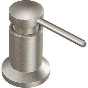 image:imageMoen 3942SRS Kitchen Soap Dispenser Spot Resist Stainless  Refillable design Deckmounted installation Builtin sink accessory Spot resist stainless finishSpot Resist Stainless