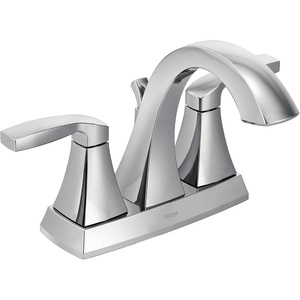 image:imageMoen 6901ORB Voss TwoHandle HighArc Centerset Bathroom Faucet with Drain Assembly OilRubbed BronzeChrome