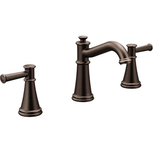 image:imageMoen Belfield Chrome TwoHandle 8Inch Widespread Bathroom Faucet Trim Kit Valve Required T6405Oil Rubbed Bronze