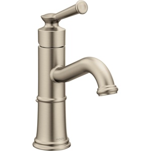 image:imageMoen Belfield Oil Rubbed Bronze OneHandle Bathroom Sink Faucet with Drain Assembly and Optional Deckplate 6402ORBBrushed Nickel