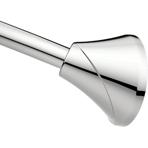 image:imageMoen Curved Tension Shower Curtain Rod 5760 in CSR2172BN  Curved rod design Tension mount installation Adjustable 5760 Brushed nickel finish No drilling requiredChrome