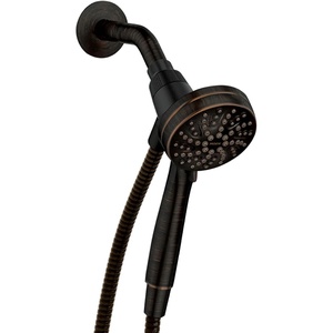 image:imageMoen Engage Magnetix Shower Head with Handheld Sprayer 6 Handheld Shower Head Spray Functions Chrome Finish 26100EPMediterranean Bronze