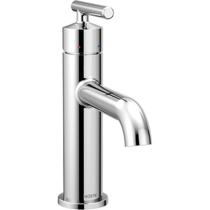 image:imageMoen Gibson OneHandle Single Hole Modern Bathroom Sink Faucet with Optional Deckplate Chrome 6145Chrome