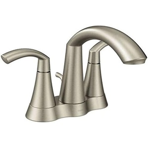 image:imageMoen Glyde Chrome TwoHandle High Arc Centerset Bathroom Faucet 6172Brushed Nickel