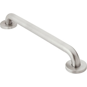 image:imageMoen Home Care Bathroom Safety 24 Inch Stainless Steel Handicap Grab Bar for Bathtub and Shower Heavy Duty Handle Elderly Assistance Product with Concealed Screws 8724Peened