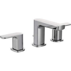 image:imageMoen Rizon Chrome TwoHandle Widespread Bathroom Faucet Valve Required T6920Chrome