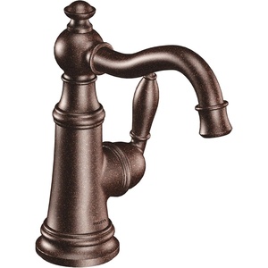 image:imageMoen S42107ORB Weymouth OneHandle Single Hole Traditional Bathroom Sink Faucet with Drain Assembly Oil Rubbed BronzeOil Rubbed Bronze