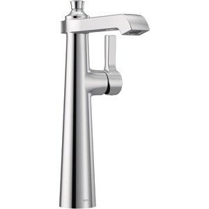 image:imageMoen S6982 Flara OneHandle Single Hole Vessel Sink Bathroom Faucet ChromeChrome