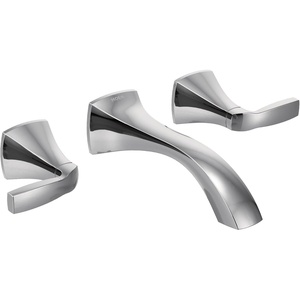 image:imageMoen T6906BG Voss TwoHandle Wall Mount Bathroom Faucet Trim Kit Valve Required Brushed GoldChrome