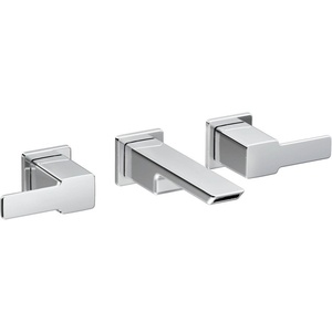image:imageMoen TS6731BN 90 Degree TwoHandle Wall Mount Bathroom Faucet Trim Valve Required Brushed NickelChrome