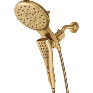 image:imageMoen Verso Brushed Gold EightFunction Eco Performance 7 Wide Spray Shower Head and Detachable Handshower Combo with 72 Hose 220C3EPBGBrushed Gold