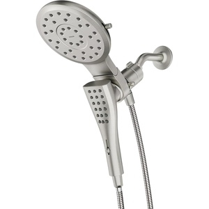 image:imageMoen Verso Brushed Gold EightFunction Eco Performance 7 Wide Spray Shower Head and Detachable Handshower Combo with 72 Hose 220C3EPBGBrushed Nickel