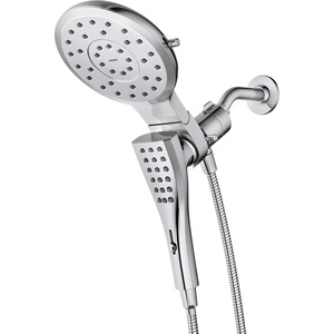 image:imageMoen Verso Brushed Gold EightFunction Eco Performance 7 Wide Spray Shower Head and Detachable Handshower Combo with 72 Hose 220C3EPBGChrome