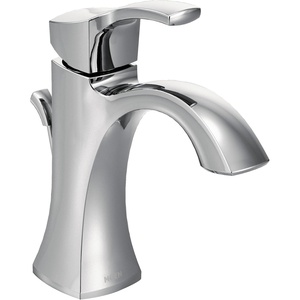 image:imageMoen Voss Chrome OneHandle Single Hole Bathroom Sink Faucet with Optional Deckplate 6903Chrome