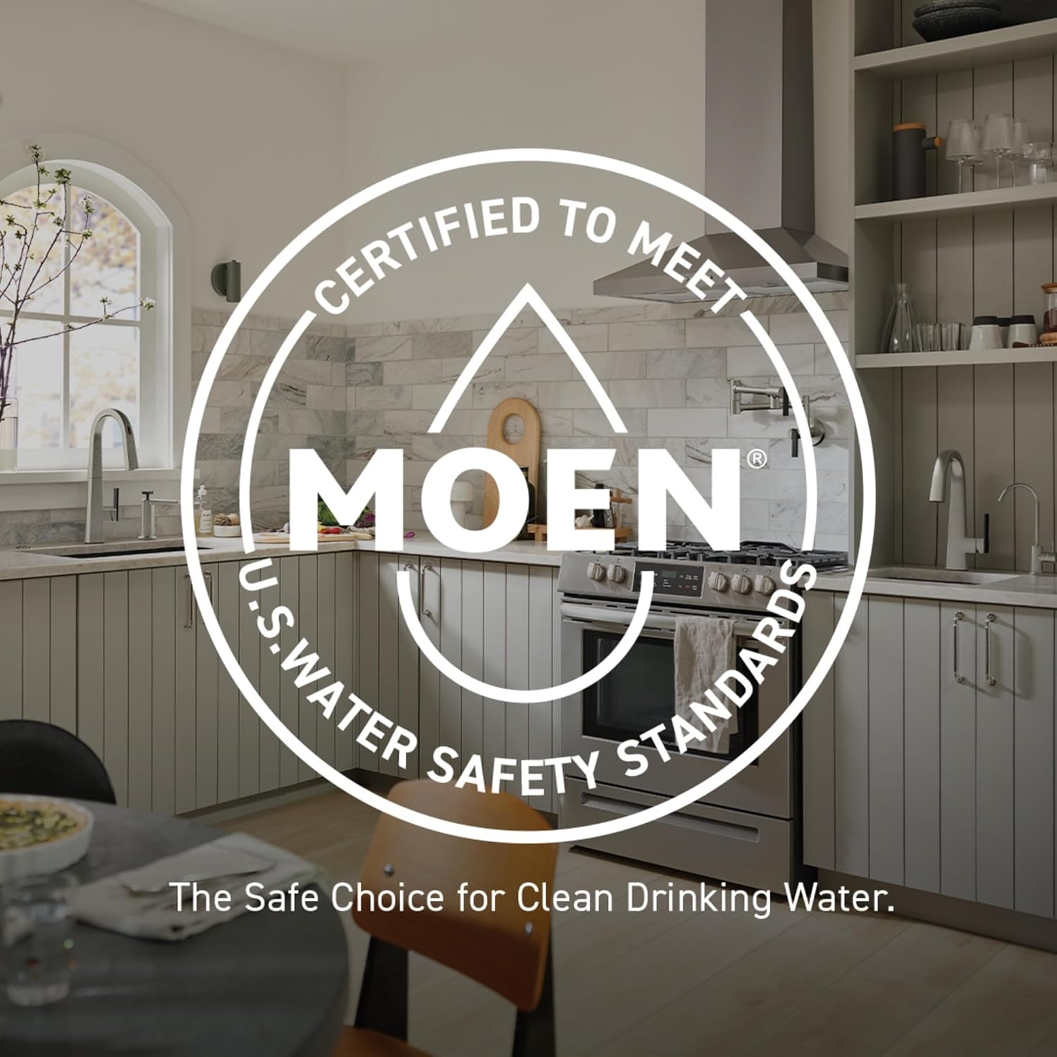 image:imageMoen Paterson Spot Resist Stainless Water Filtration OneHandle High Arc Pulldown Kitchen Faucet Water Filter for Sink Faucet Sold Separately FS72003SRSSpot Resist Stainless