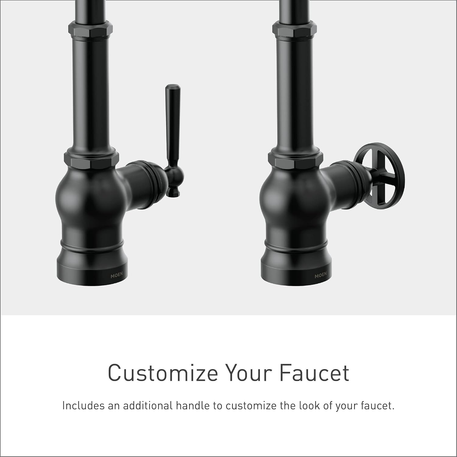 image:imageMoen Paterson Spot Resist Stainless Water Filtration OneHandle High Arc Pulldown Kitchen Faucet Water Filter for Sink Faucet Sold Separately FS72003SRSMatte Black