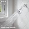 image:imageMoen 20016 Ignite Dual Hand Held And Multi Function Shower Head Combo Package With Hose And Diverter Chrome 375Chrome
