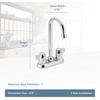 image:imageMoen 4903 Chateau TwoHandle High Arc Bar Faucet Chrome