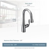 image:imageMoen 5995ORB Arbor One Handle High Arc Pulldown Bar Faucet with Reflex Oil Rubbed BronzeChrome