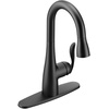 image:imageMoen 5995ORB Arbor One Handle High Arc Pulldown Bar Faucet with Reflex Oil Rubbed BronzeMatte Black