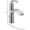 image:imageMoen 6170 Glyde Single Handle Bathroom Sink Faucet with Optional Deckplate ChromeChrome