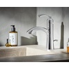 image:imageMoen 6170 Glyde Single Handle Bathroom Sink Faucet with Optional Deckplate ChromeChrome