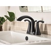 image:imageMoen 6172BL Glyde TwoHandle High Arc Centerset Bathroom Faucet Matte Black