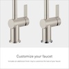 image:imageMoen 6221BN Cia Single Handle Bathroom Sink Faucet with Optional Deck Plate Included Brushed Nickel