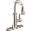 image:imageMoen 6260 Belfield OneHandle Pulldown Bar Faucet with Power Clean Featuring Reflex ChromeStainless